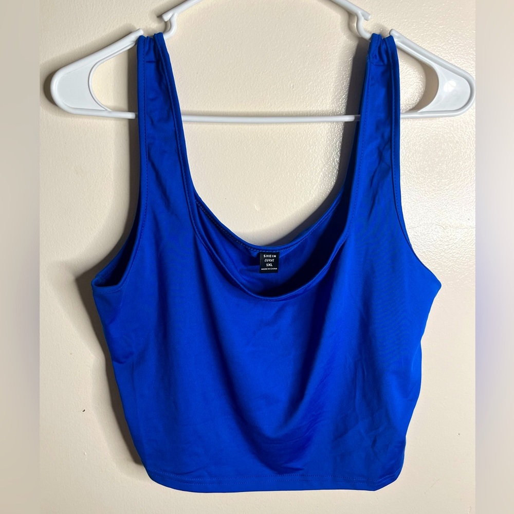 Blue Crop Top